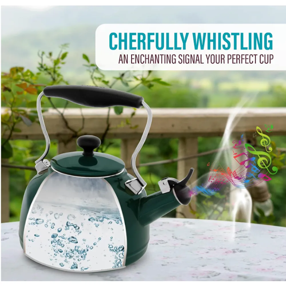 1-Litre Quick Boil Carbon Steel Stovetop Whistling Kettle