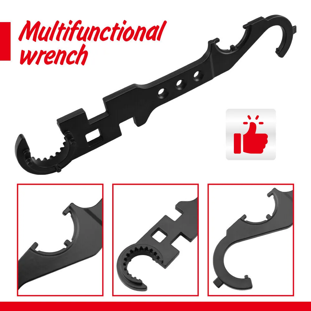 12" Multipurpose Wrench Tool | Bottle Opener | Repair Tools Spanner | Portable