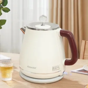 1800ml Retro Electric Kettle Quickly Boil Water 304 Stainless Steel Kettle Automatic Power Off Home Large Capacity Kettle 1500W