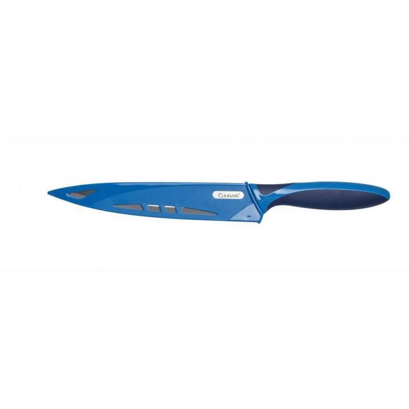 19.5cm Culinare Stainless Steel Carving Knife | Blue Blade Cover