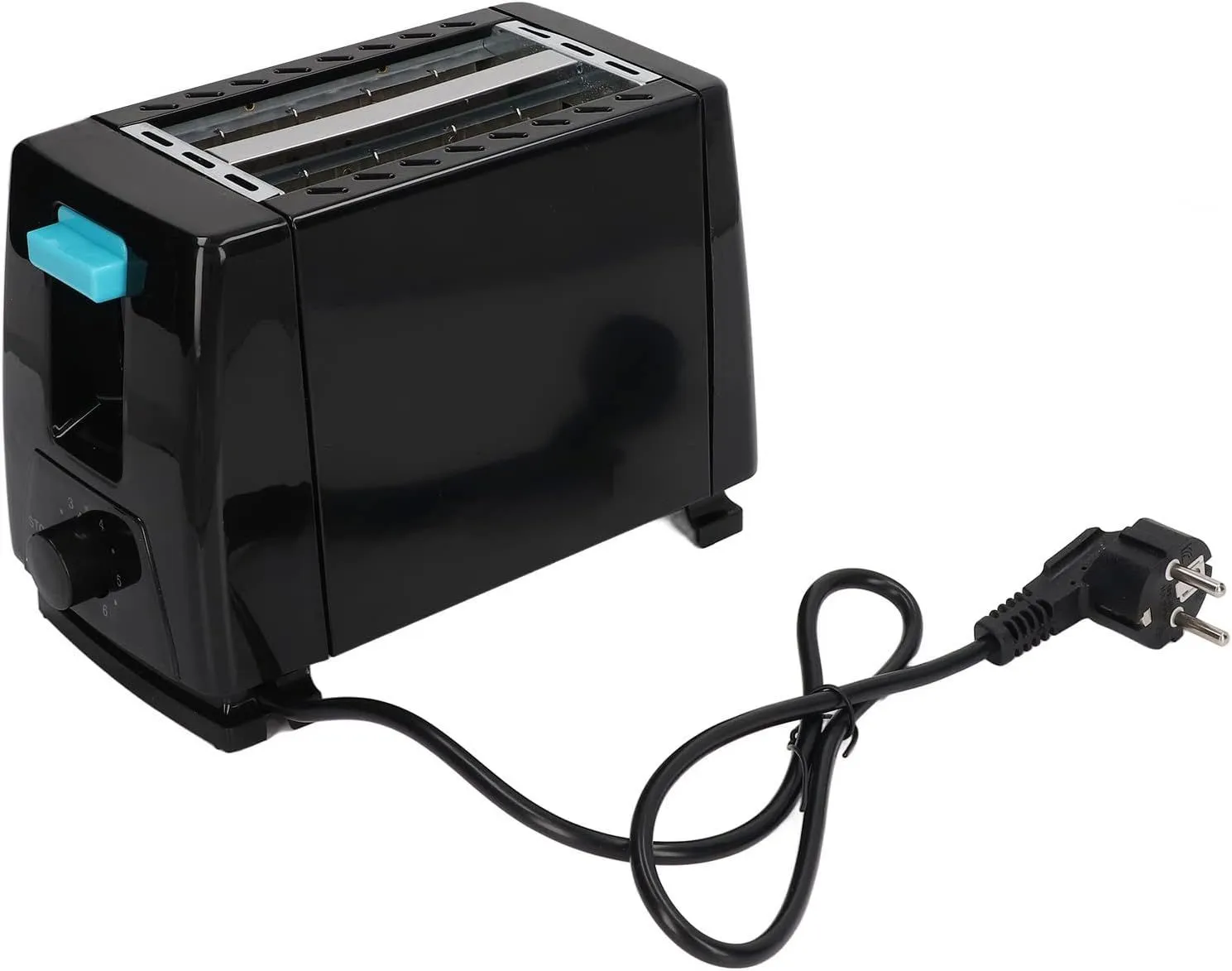 2 Slice Toaster, Extra Wide Slot 650 W, 6 Baking Mode Settings, Retro Stainless Steel Toaster with Removable Crumb Drawer