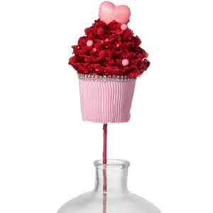 20" Velvet Cupcake Heart Pick