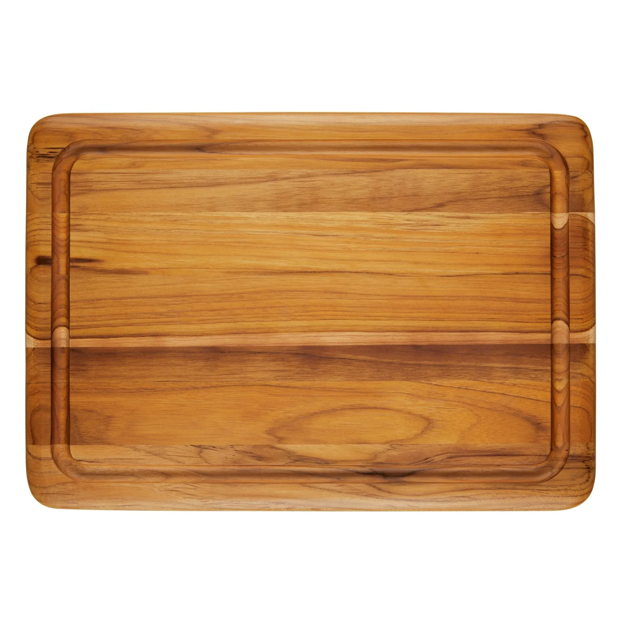 20" x 14" Reversible Teak Cutting Board