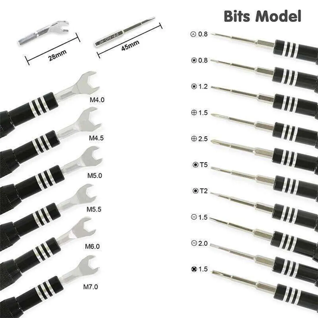 34-in-1 Multipurpose Screwdriver Set for Hardware Repair
