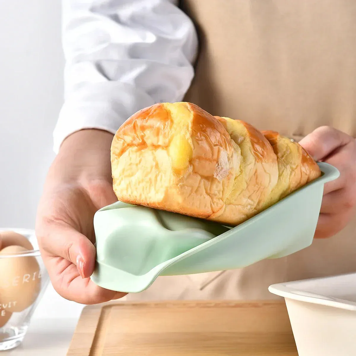 4 Piece Silicone Easter Bread Mold Set For Diy Baking