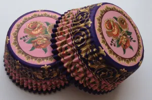 50 pcs Elegant and Sophisticated English Rose Cupcake Liners