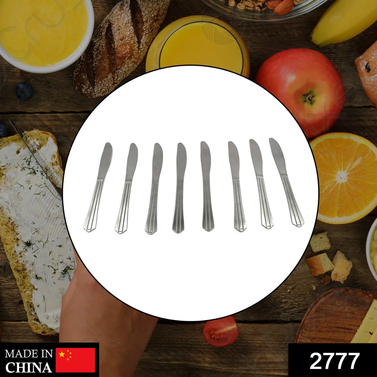 8 Pieces Dinner Knife Cutlery Set Used for Salad sandwich and Portable to be Taken for Outing or Picnic