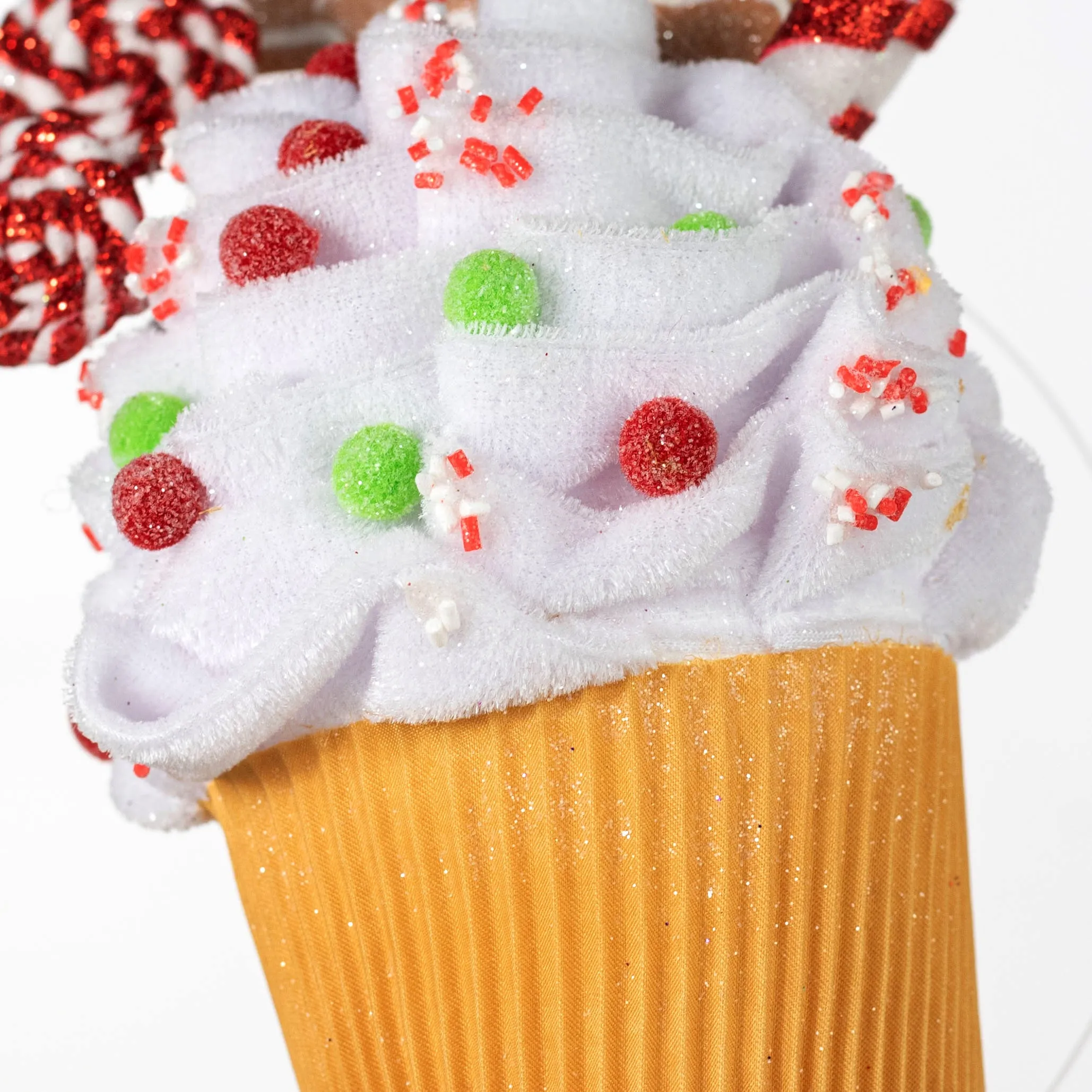 9" Gingerbread Man Cupcake Ornament