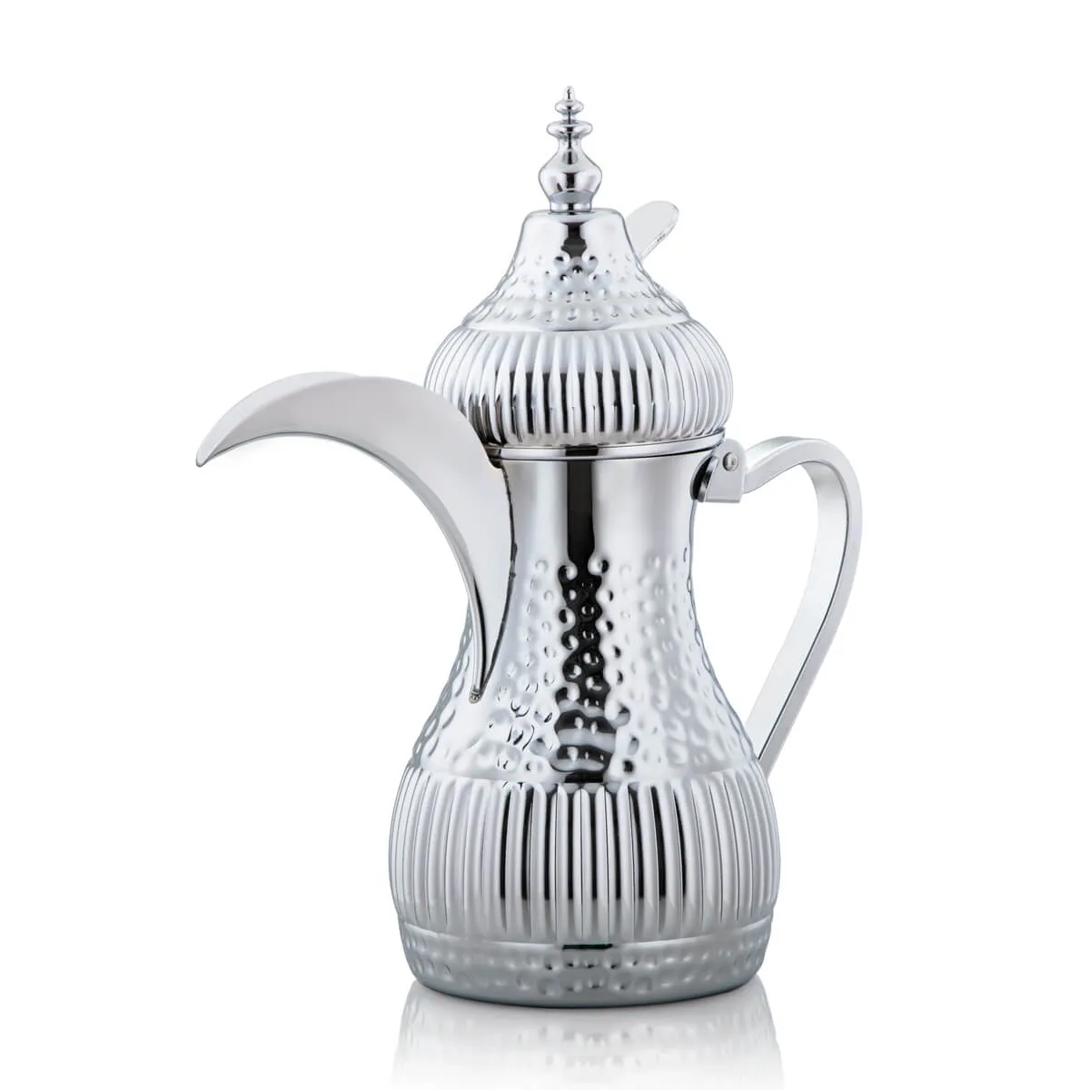 Almarjan 1.5 Liter Maraba'a Collection Stainless Steel Dallah Silver - STS0010722
