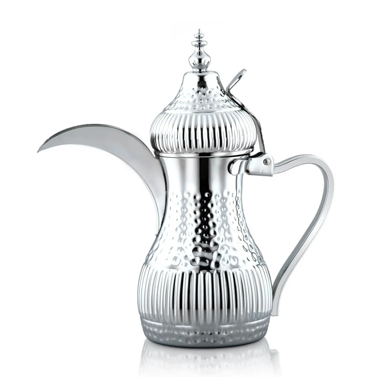 Almarjan 1.5 Liter Maraba'a Collection Stainless Steel Dallah Silver - STS0010722