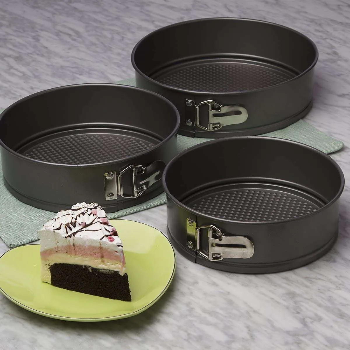 BakeIns Springform Pan Set, 8, 9 & 10 Inch - Ecolution