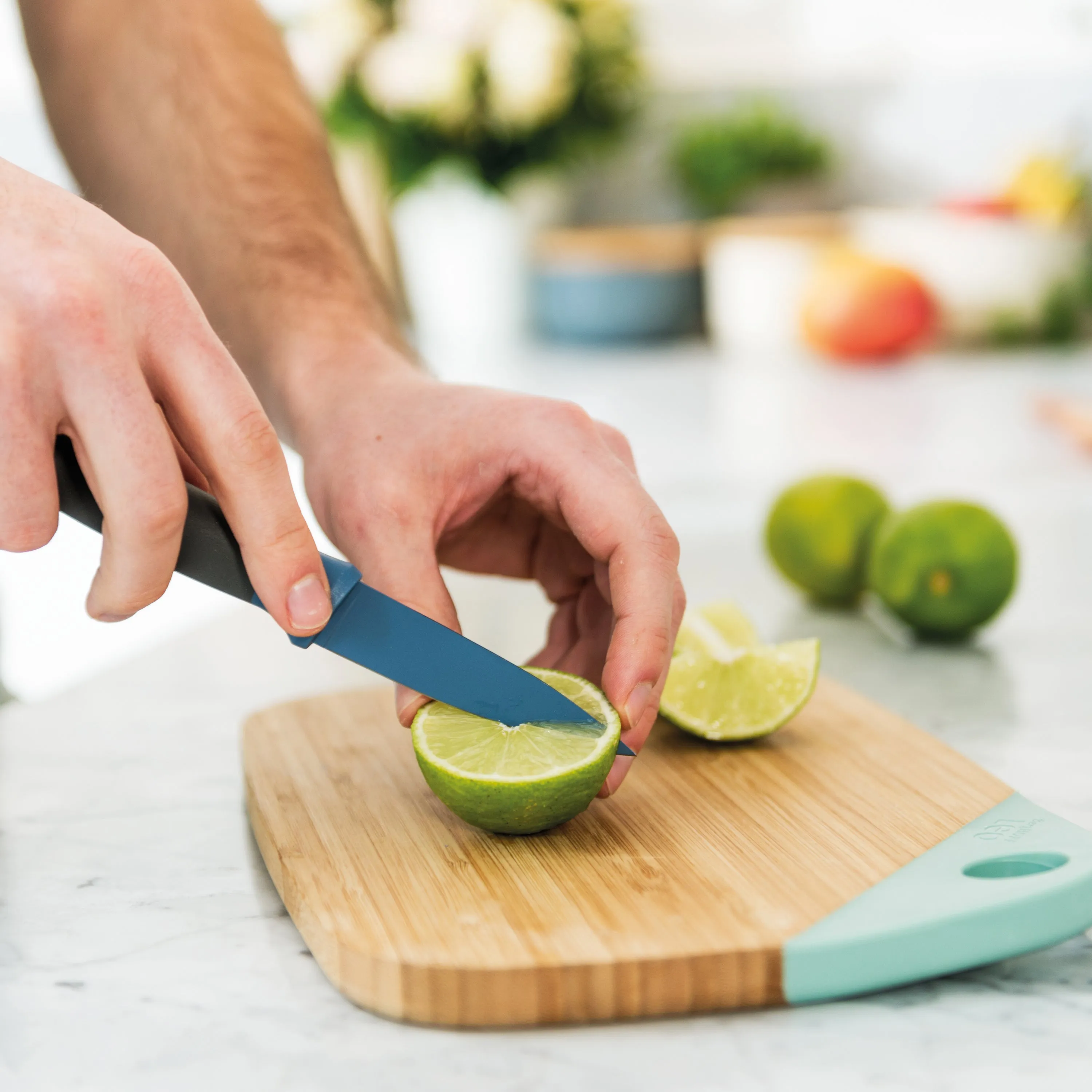 BergHOFF Leo 4Pc Kitchen Knife Set, Blue
