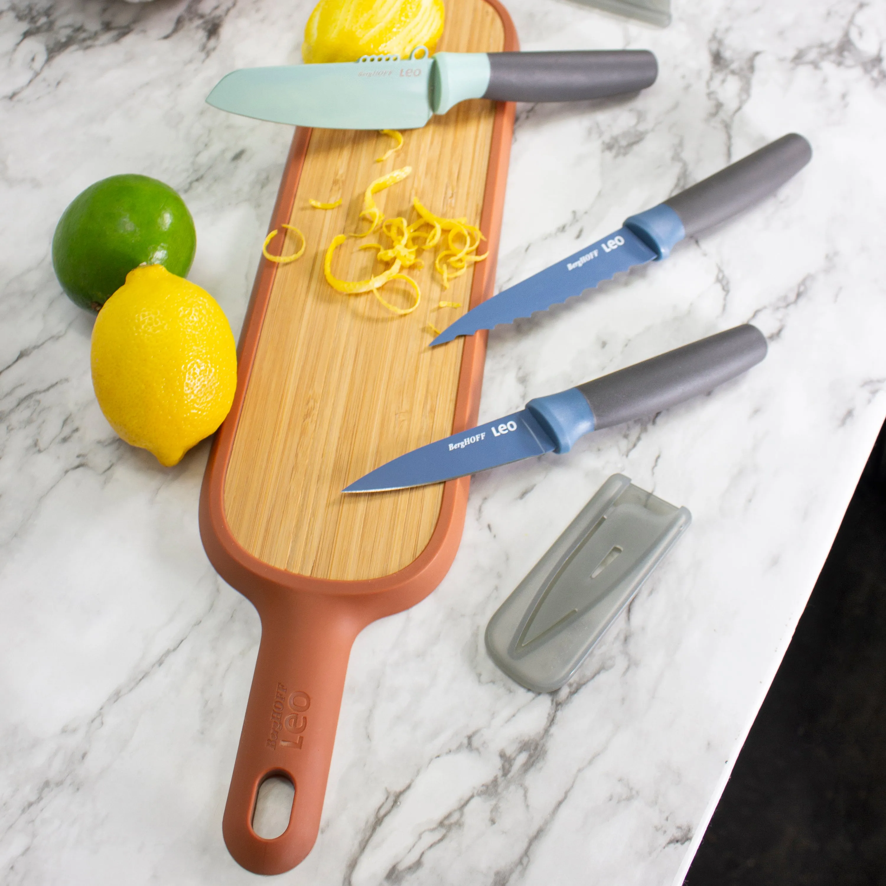 BergHOFF Leo 4Pc Kitchen Knife Set, Blue
