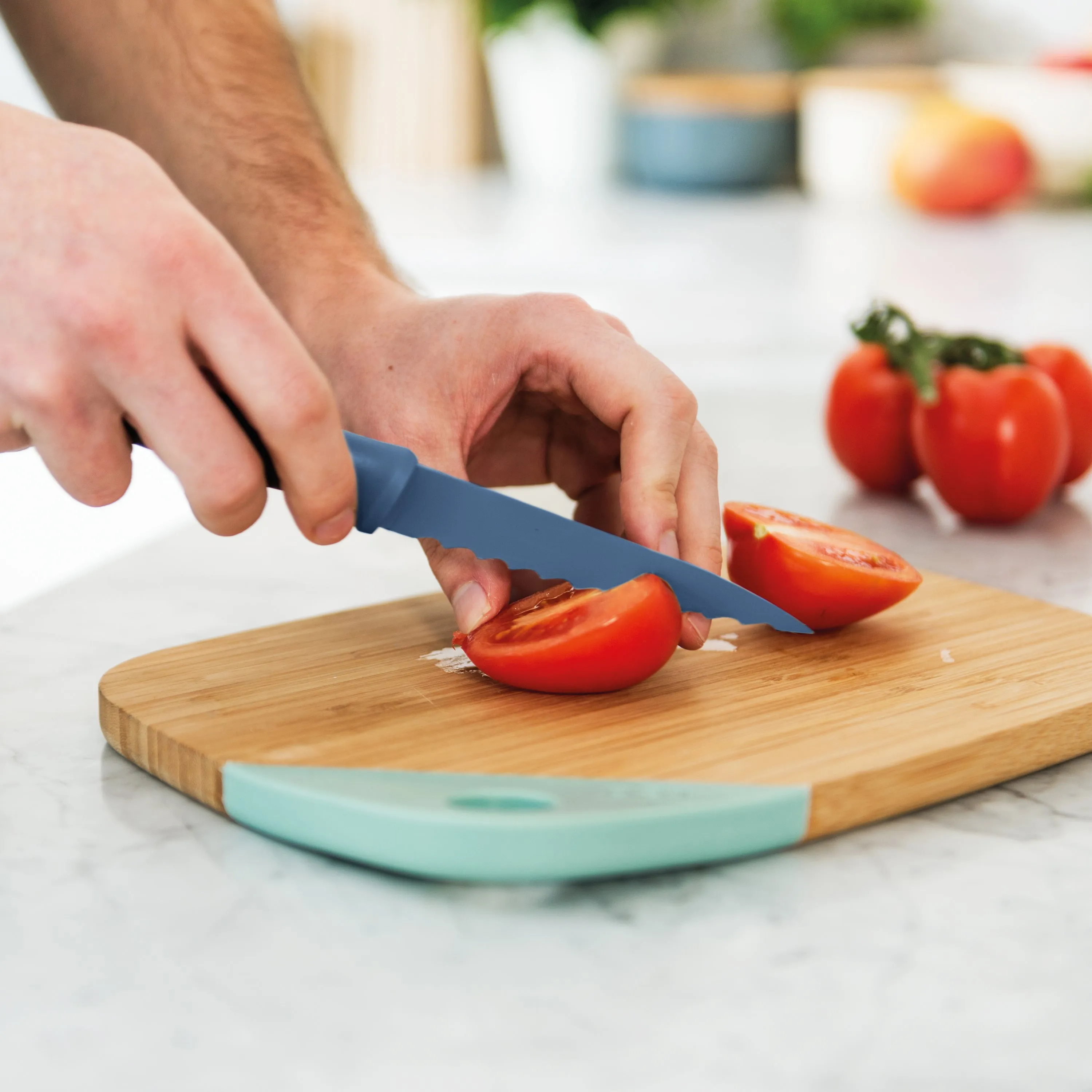 BergHOFF Leo 4Pc Kitchen Knife Set, Blue