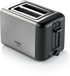 Bosch TAT3P420GB 2 Slot Toaster with variable controls - Silver & Black