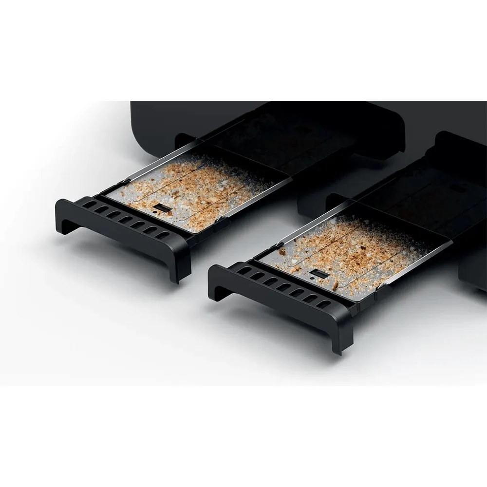 Bosch TAT4P443GB Toaster DesignLine, 4 Slice, 30cm Wide - Black