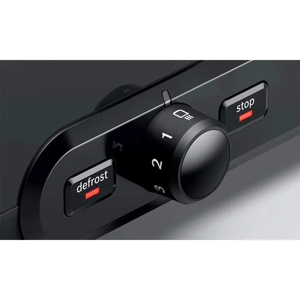Bosch TAT4P443GB Toaster DesignLine, 4 Slice, 30cm Wide - Black