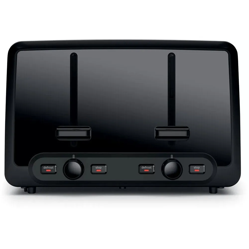 Bosch TAT4P443GB Toaster DesignLine, 4 Slice, 30cm Wide - Black