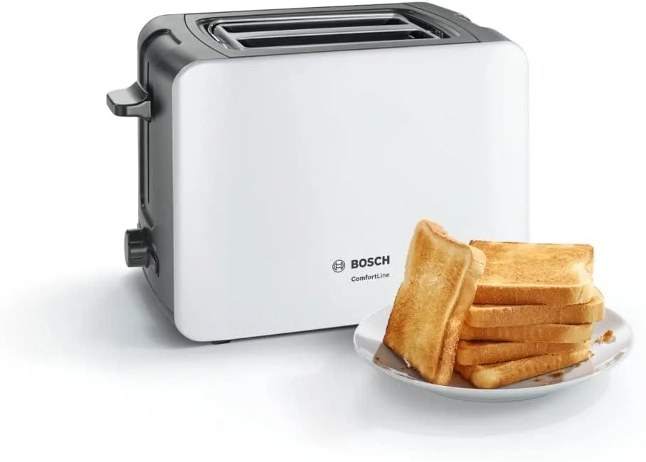 Bosch TAT6A111GB 2 Slice Toaster - White
