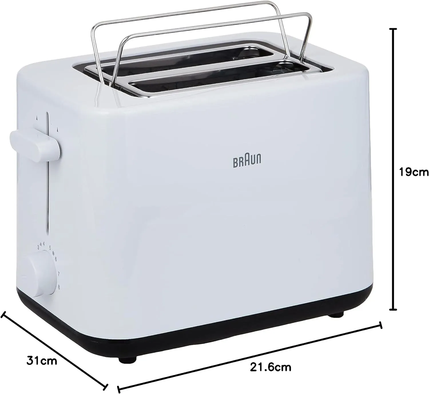 Braun, Breakfast1 Toaster HT 1010 White