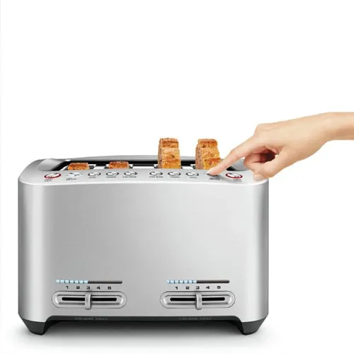 Breville Die-Cast 4 Slice Smart Toaster - BTA840BSS
