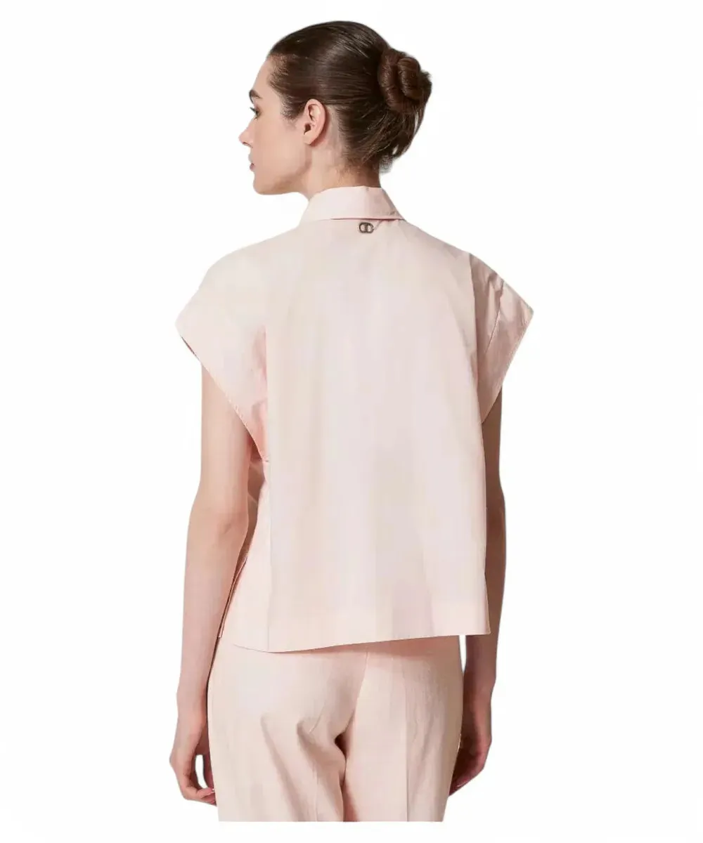 Camicia  in Popeline Rosa
