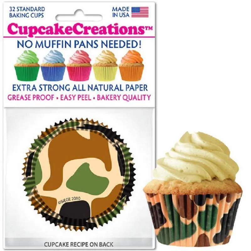 Camo Cupcake Liners 32/Pack