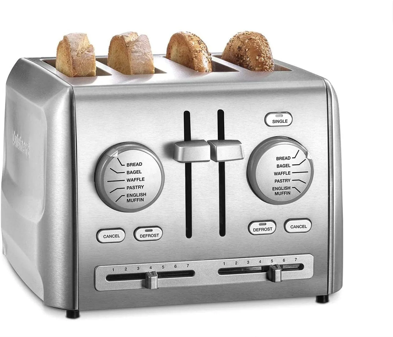 Cuisinart CPT-640 4-Slice Metal Toaster, Stainless Steel - Certified Refurbished