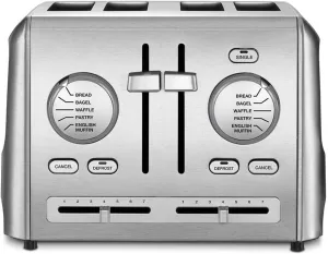 Cuisinart CPT-640 4-Slice Metal Toaster, Stainless Steel - Certified Refurbished