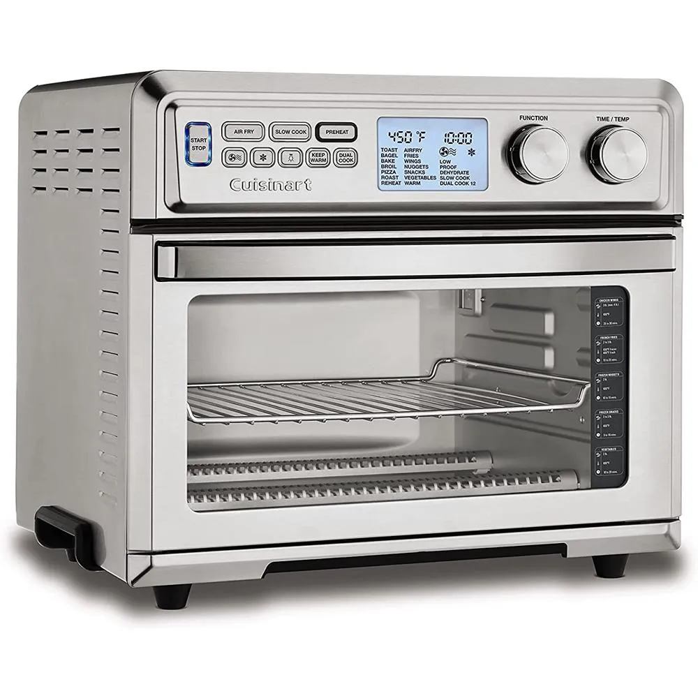 Cuisinart TOA-95 Large Digital AirFry Toaster Oven w/ 5pc Knife Set   Oven Mitts
