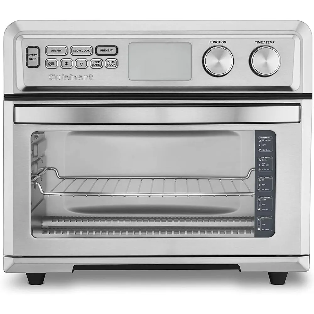 Cuisinart TOA-95 Large Digital AirFry Toaster Oven w/ 5pc Knife Set   Oven Mitts