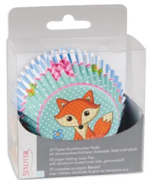 Cupcake Liners Fox Design