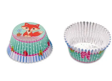 Cupcake Liners Fox Design