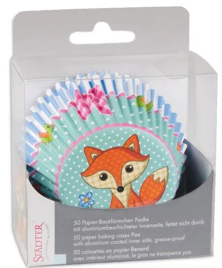 Cupcake Liners Fox Design