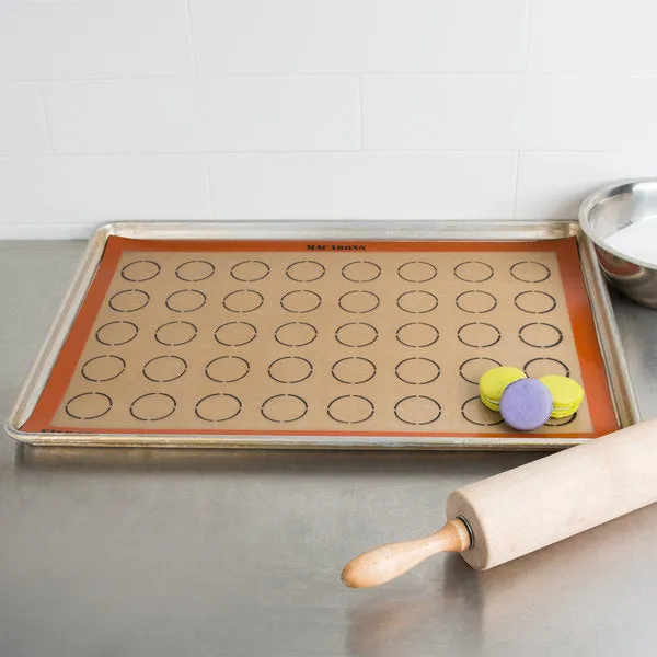 DEMARLE PASTRY MAT SILPAT MACAROONS - 58.5x38.5 CM