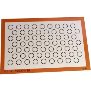 DEMARLE PASTRY MAT SILPAT MACAROONS - 58.5x38.5 CM