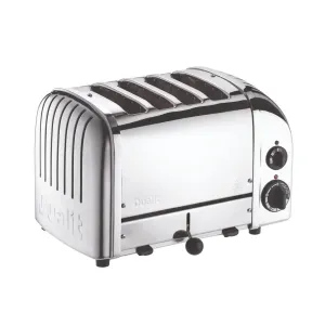 Dualit Classic Vario AWS 4 Slice Toaster Stainless Steel