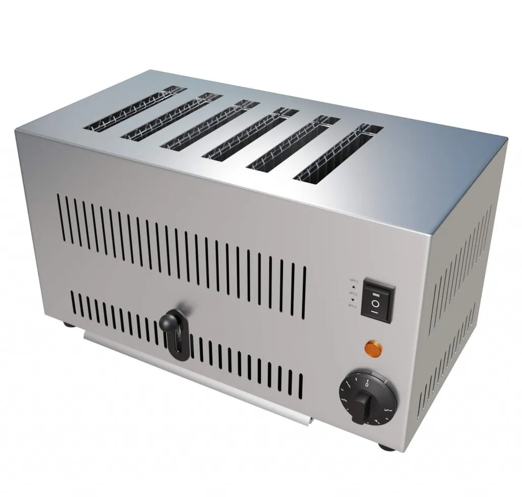 Empire Commercial 6 Slice Electric Slot Toaster - EMP-ET006