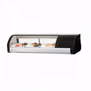 Everest ESC47R 47-1/4" Right Compressor Curved Glass Refrigerated Sushi Case 