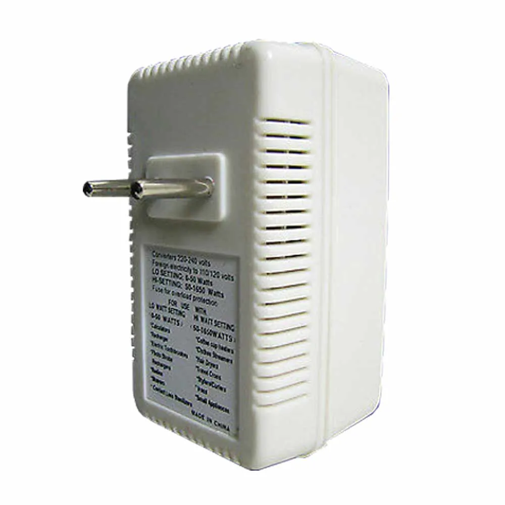 Foreign Travel Converter 50W/1650W Watt Dual Power Adapter 240/220V To 120/110V