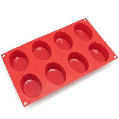 Freshware  SL-118RD 8-Cavity Silicone Mold - Oval