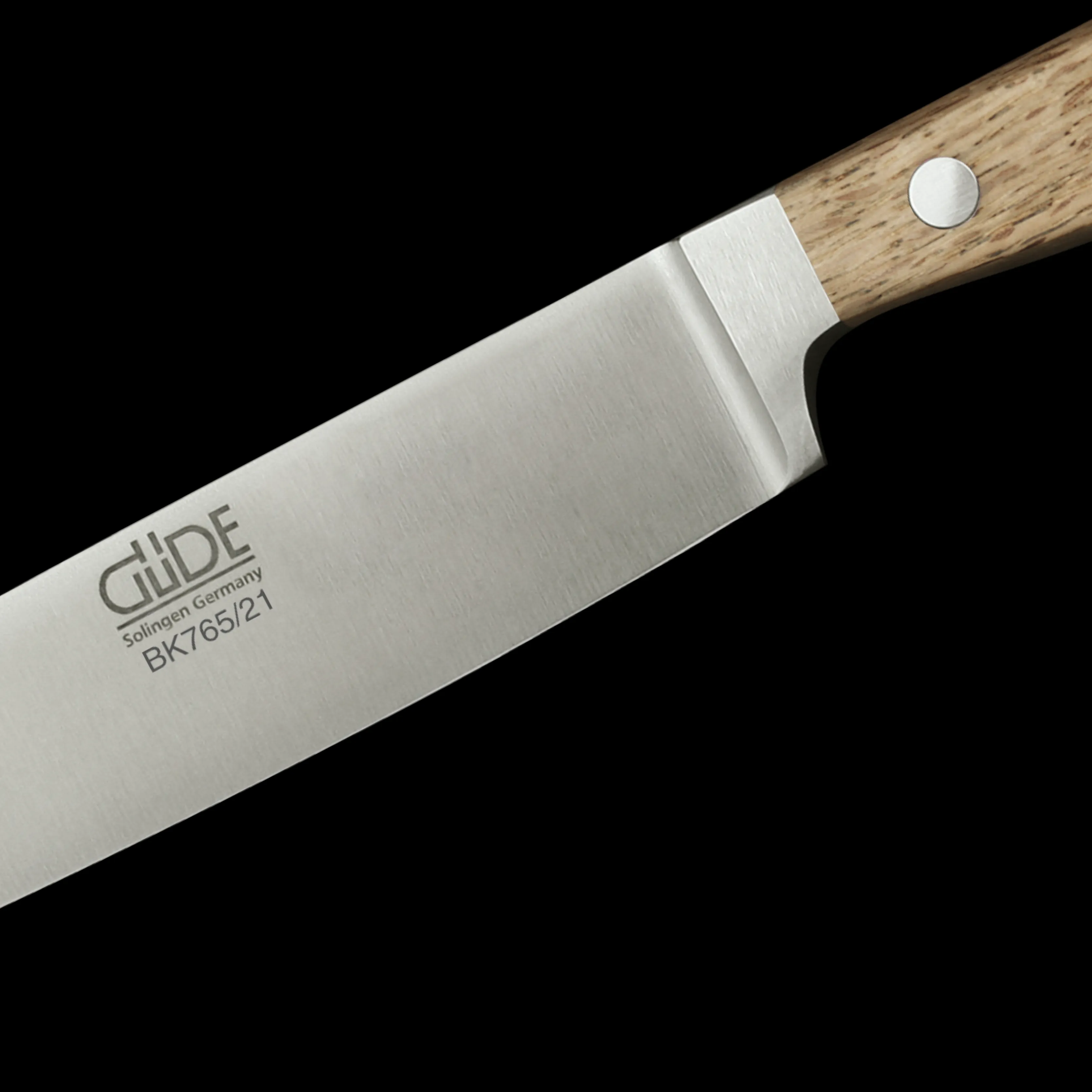 Gude Alpha Balkhauser Kotten Carving Knife With Oak Wood Handle, 8-in