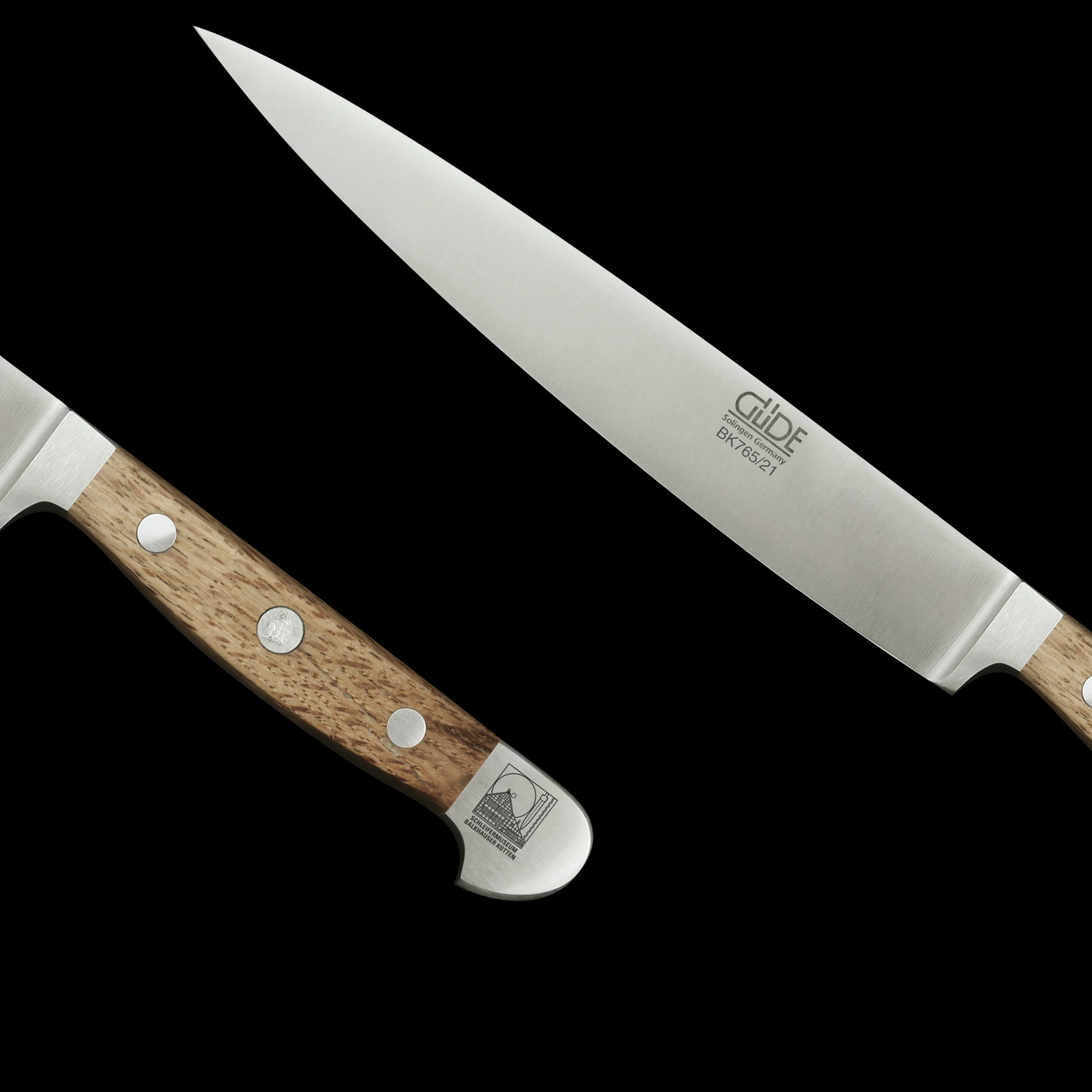 Gude Alpha Balkhauser Kotten Carving Knife With Oak Wood Handle, 8-in