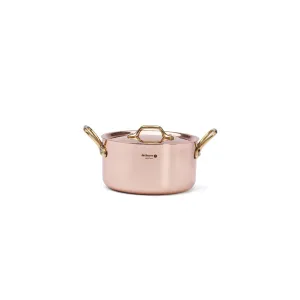 INOCUIVRE SERVICE Copper Stew Pan with Brass Handles