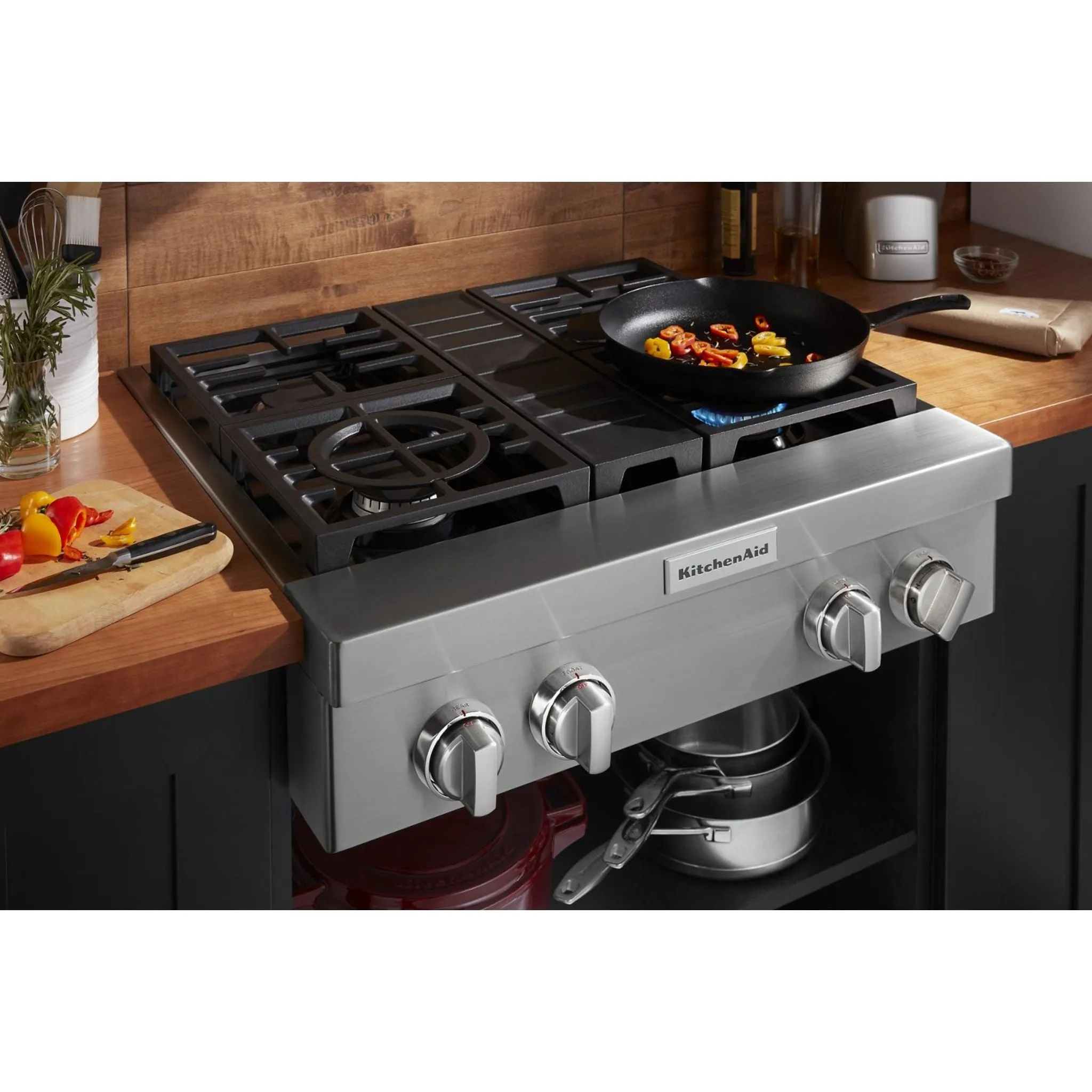 KitchenAid 30" Gas Cooktop (KCGC500JSS) - Stainless Steel
