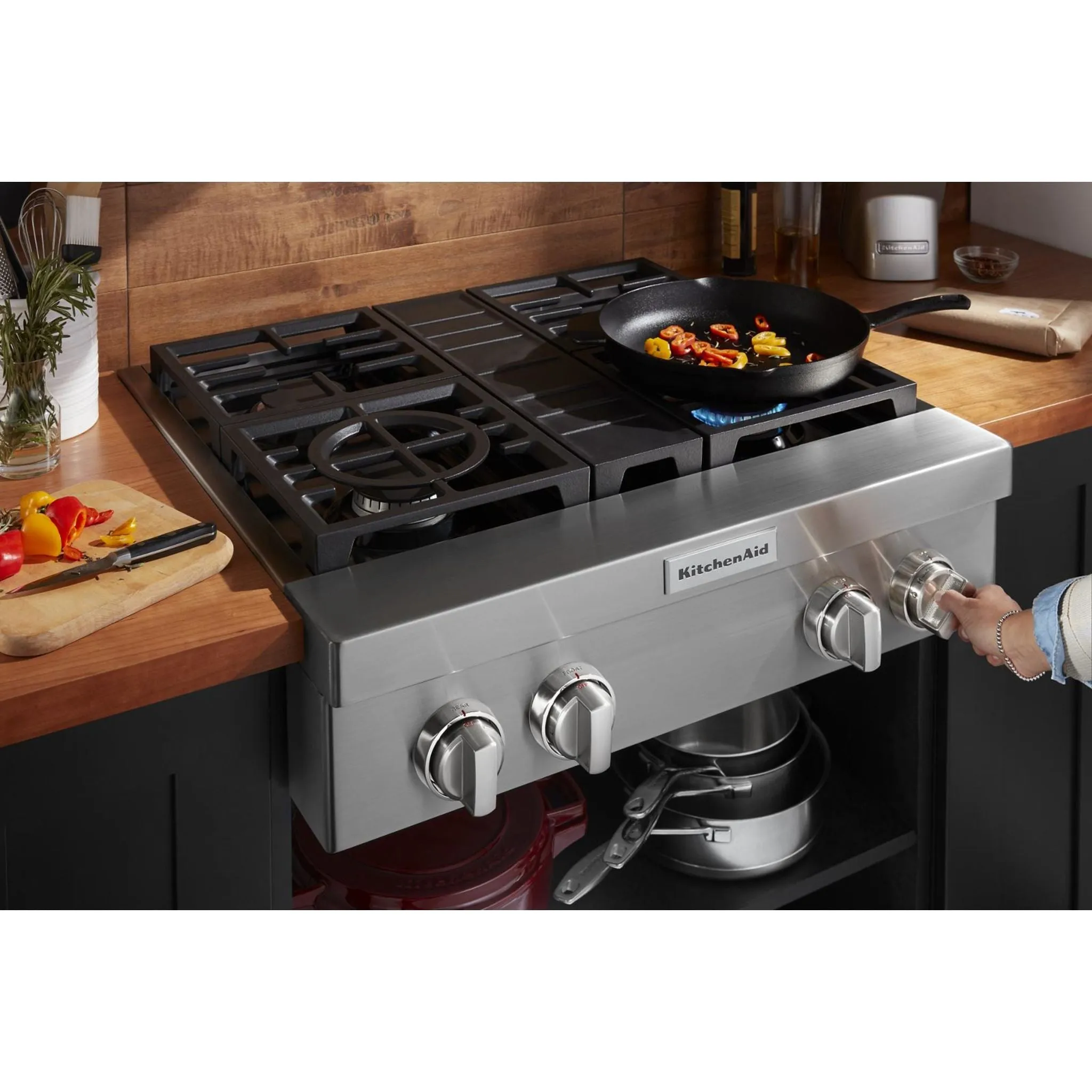 KitchenAid 30" Gas Cooktop (KCGC500JSS) - Stainless Steel