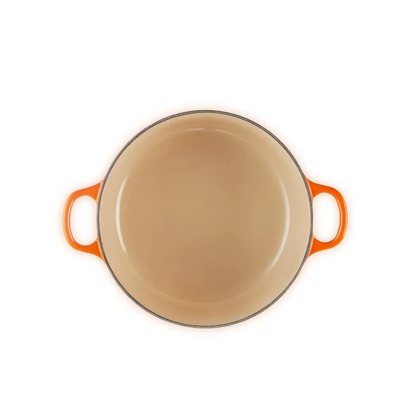 Le Creuset Cast Iron Round Casserole with Glass Lid 22cm