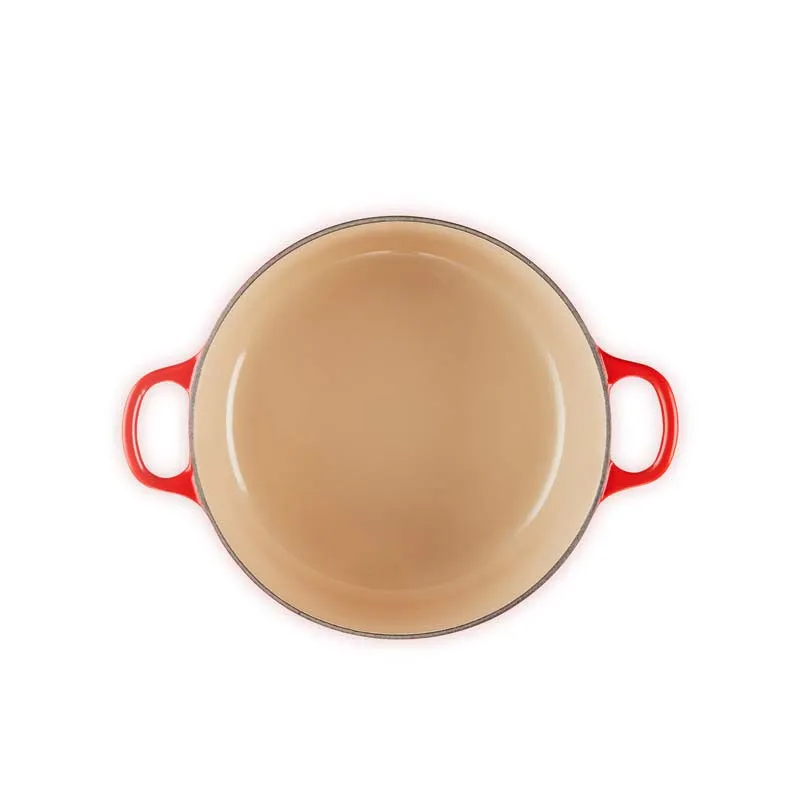 Le Creuset Cast Iron Round Casserole with Glass Lid 22cm