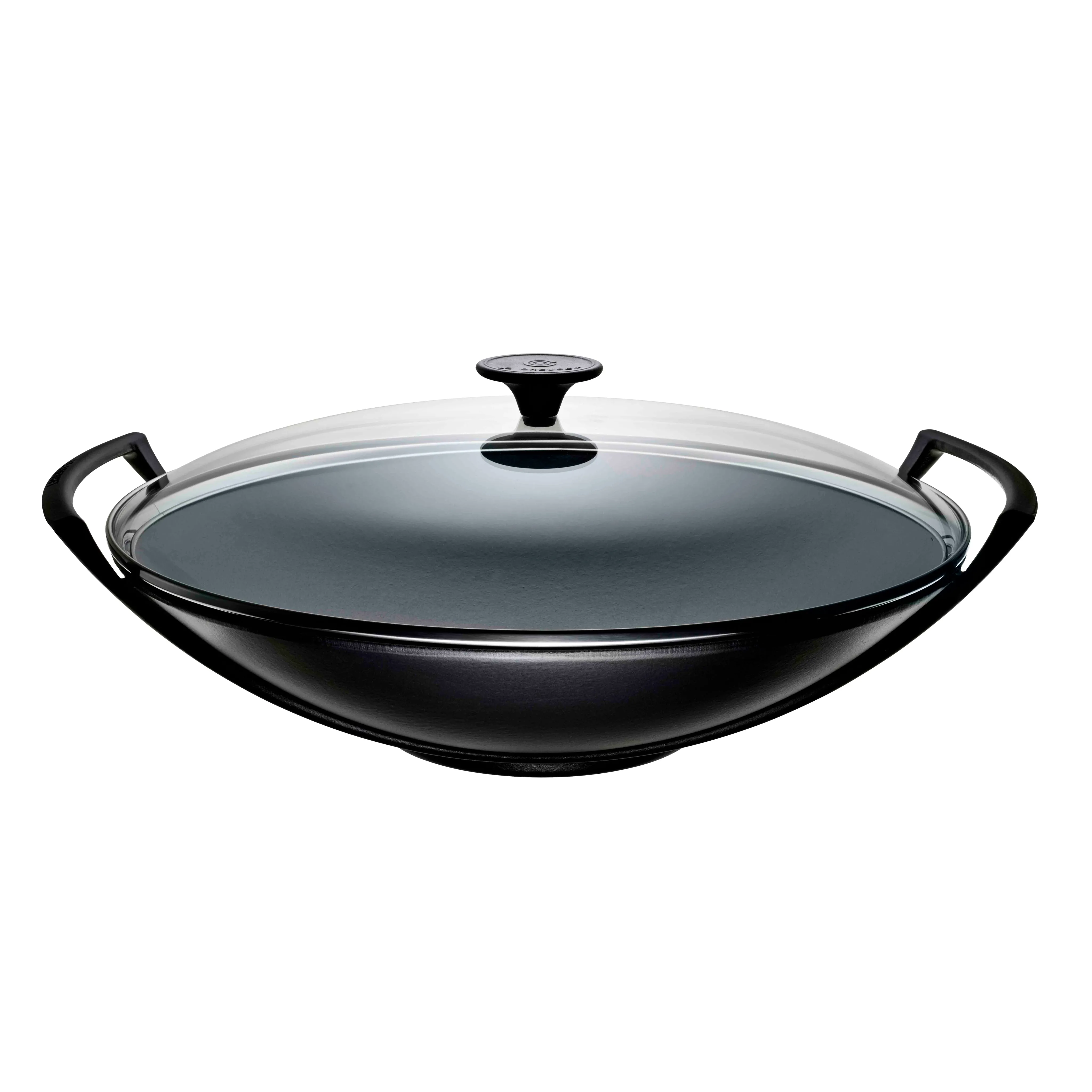 Le Creuset Cast Iron Wok and Glass Lid