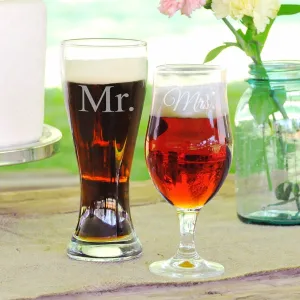 Mr. & Mrs. Pilsner Set